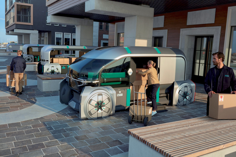 Illustration for article titled Renault's Latest Take on Autonomous Delivery Are These Adorable Little Robot Pods